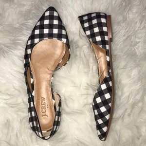 Gingham flats!
